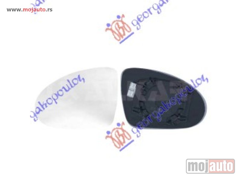 Glavna slika -  STAKLO RETROVIZORA SA GREJACEM Desno Smart forfour 04-15 -dostupno - MojAuto