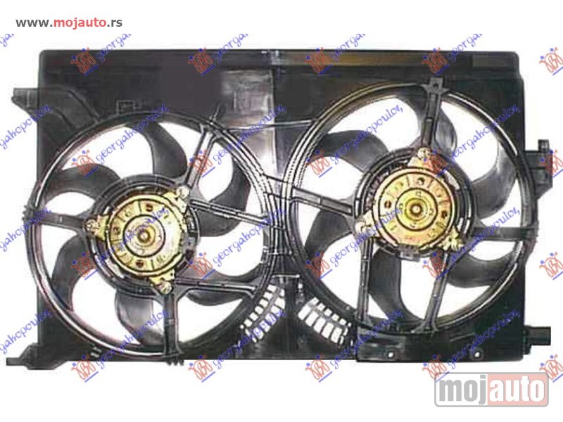 Glavna slika -  VENTILATOR (DUPLI) KOMPLET (BENZIN/DIZEL) Opel vectra c 02-05 -dostupno - MojAuto