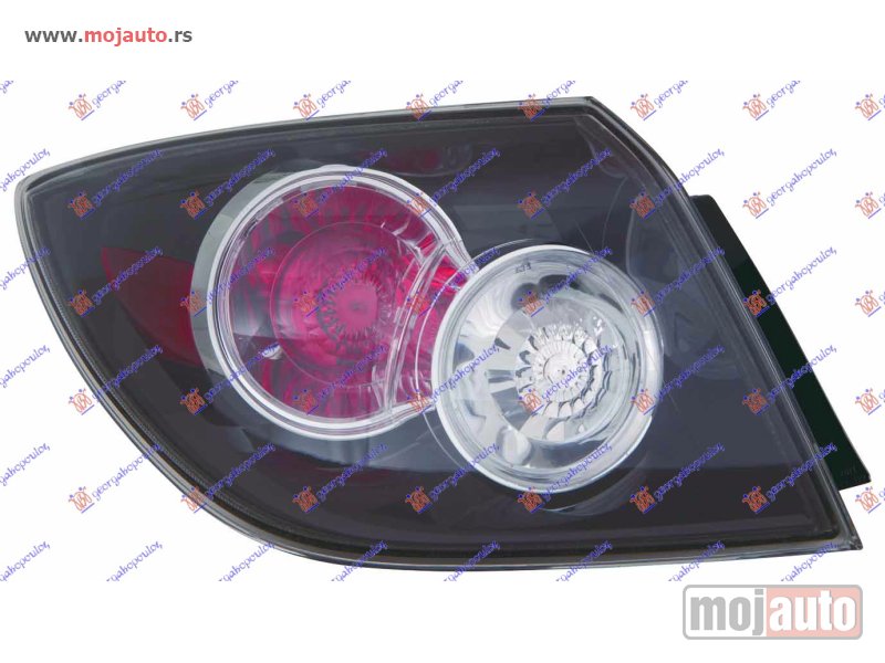 Glavna slika -  STOP LAMPA SPOLJASNJA 5 VRATA (CRNA) 2006- (DEPO) Levo Mazda 3 sdn-h/b (bk) 04-08 -dostupno - MojAuto