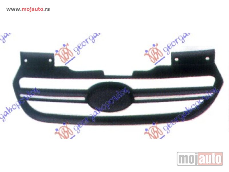 Glavna slika -  PVC MASKA SPOLJASNJA CRNA (HROM LAJSNA) Hyundai getz 06-10 -dostupno - MojAuto