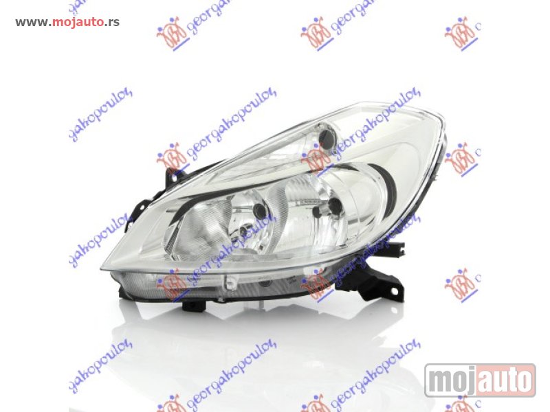 Glavna slika -  FAR BEZ MAGLENKE HROM (H7/H7) (TYC) Levo Renault clio 06-09 -nedostupno - MojAuto