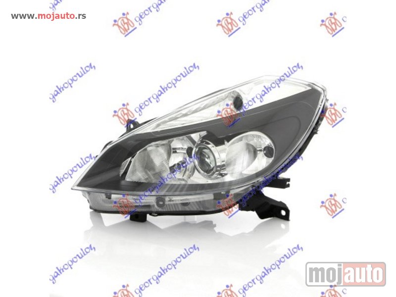Glavna slika -  FAR ELEKTRICNI CRNI SA MAGLENKOM (SA REGULATOROM) (H1/H7/H7) (TYC) Levo Renault clio 06-09 -dostupno - MojAuto