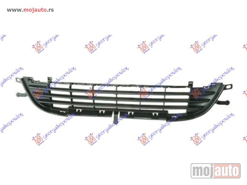 Glavna slika -  CENTRALNA RESETKA DONJA CRNA 2010- Peugeot 207 06-14 -dostupno - MojAuto