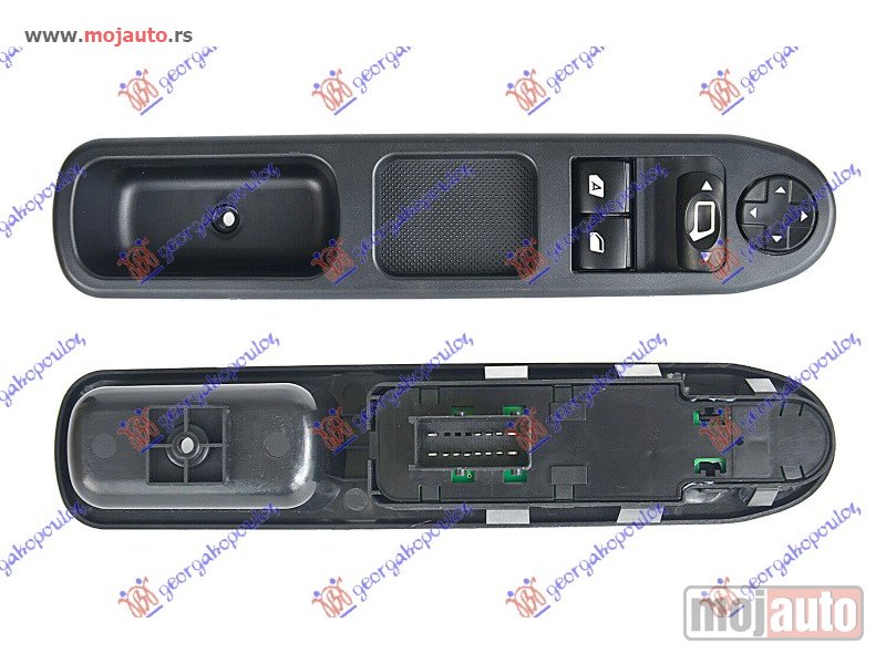 Glavna slika -  PREKIDAC U PREDNJIM VRATIMA (2 TASTERA) (13 PIN) Levo Peugeot 207 06-14 -dostupno - MojAuto