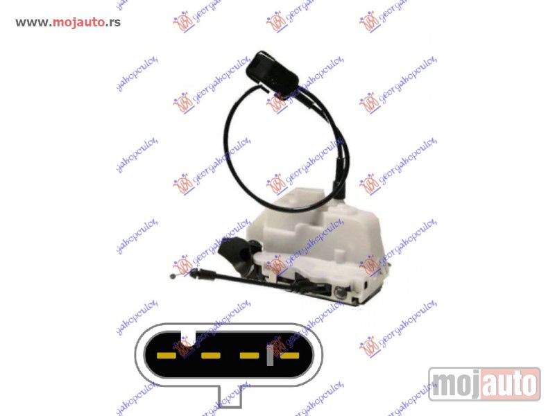 Glavna slika -  BRAVA PREDNJIH VRATA (CENTRALNO ZAKLJUCAVANJE) BELA (4pins) Desno Renault megane sdn-h/b-l/b 02-05 -nedostupno - MojAuto