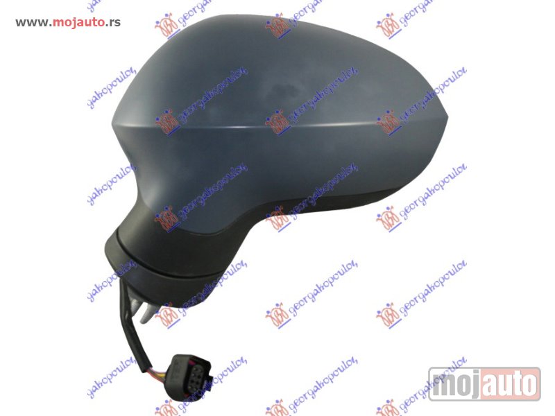 Glavna slika -  RETROVIZOR ELEKTRICNI SA GREJACEM PM (ELEKTRO-SKLOPIV) 09- (7 PIN) (A KVALITET) (KONVEKSNO STAKLO) Levo Seat leon 05-13 -dostupno - MojAuto