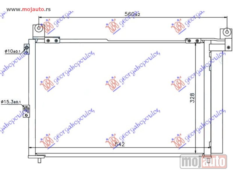 Glavna slika -  HLADNJAK KLIME 2.5/3.0 TDCi (540x352) Ford ranger 06-09 -dostupno - MojAuto