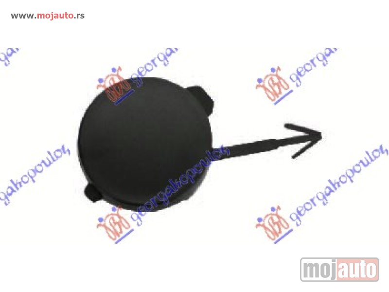 Glavna slika -  POKLOPAC KUKE ZADNJEG BRANIKA KARAVAN Peugeot 307 01-05 -dostupno - MojAuto