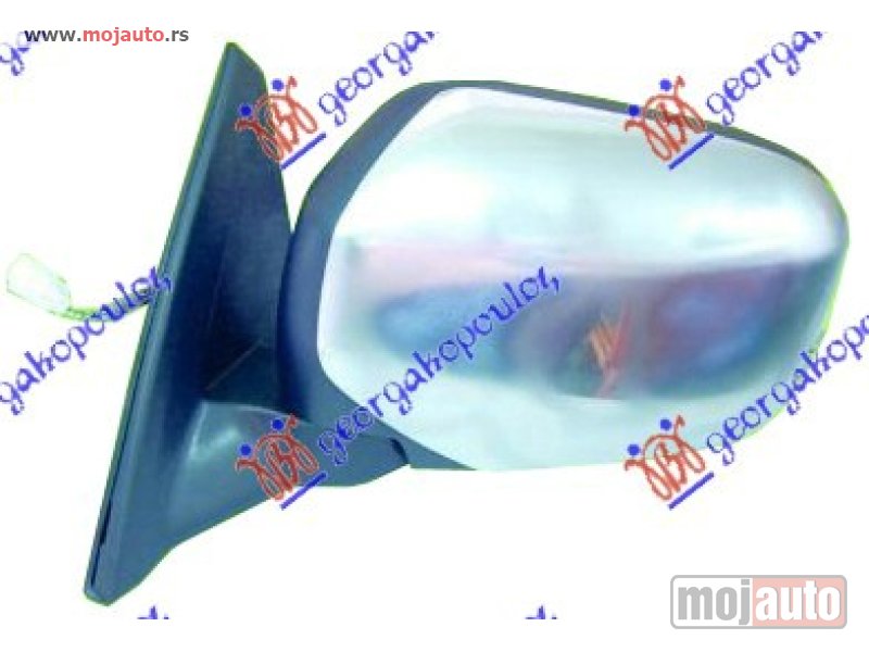 Glavna slika -  RETROVIZOR ELEKTRICNI POKLOPAC HROM (KONVEKSNO STAKLO) Levo Mitsubishi p/u l200 06-10 -dostupno - MojAuto