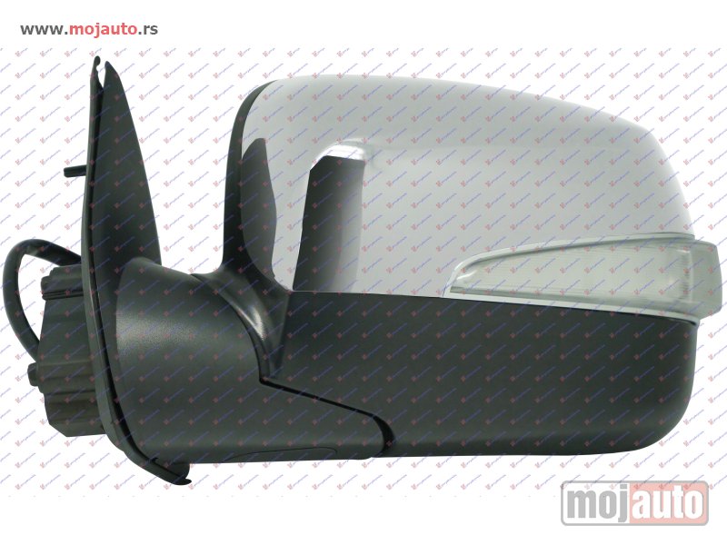 Glavna slika -  RETROVIZOR ELEKTRICNI HROM (MIGAVAC) (A KVALITET) (KONVEKSNO STAKLO) Levo Isuzu p/u d-max 07-13 -dostupno - MojAuto