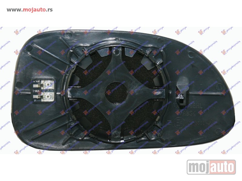 Glavna slika -  STAKLO RETROVIZORA SA GREJACEM (KONVEKSNO) Levo Chevrolet lacetti 03- -dostupno - MojAuto