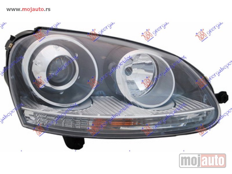 Glavna slika -  FAR XENON CRNI GTI (TYC) Desno Vw golf v 04-08 -dostupno - MojAuto