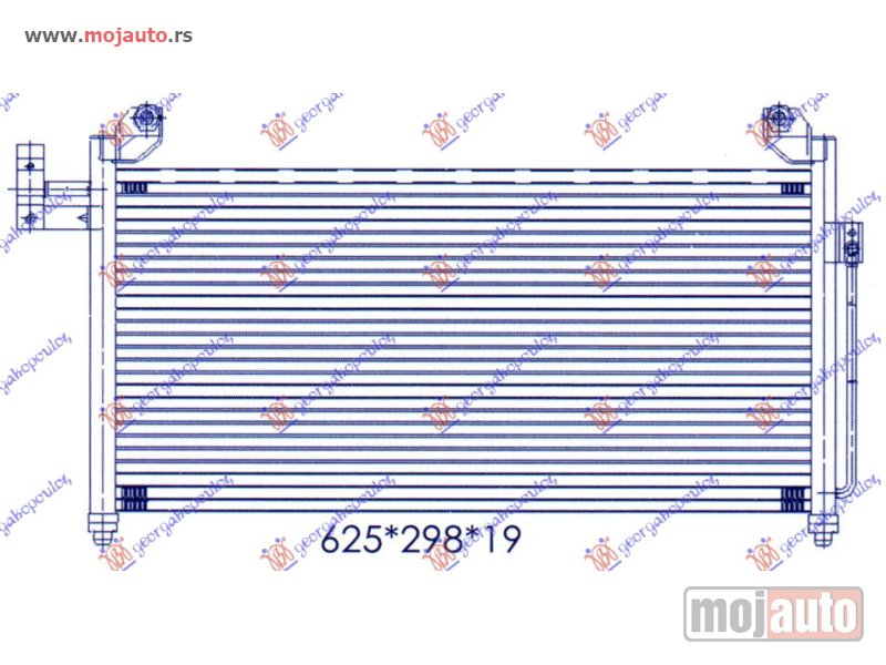 Glavna slika -  HLADNJAK KLIME (600x300) Mazda 323 f 98-03 -dostupno - MojAuto