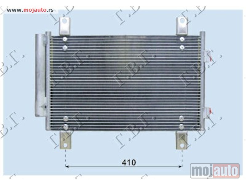 Glavna slika -  HLADNJAK KLIME BENZIN/DIZEL (537x340x16) 2004-2006 Fiat ducato 02-06 -dostupno - MojAuto