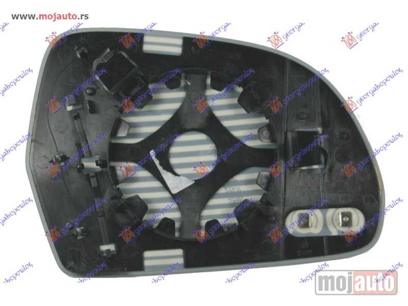 Glavna slika -  STAKLO RETROVIZORA SA GREJACEM (ASFERICNO) Levo Skoda octavia 5 08-13 -dostupno - MojAuto
