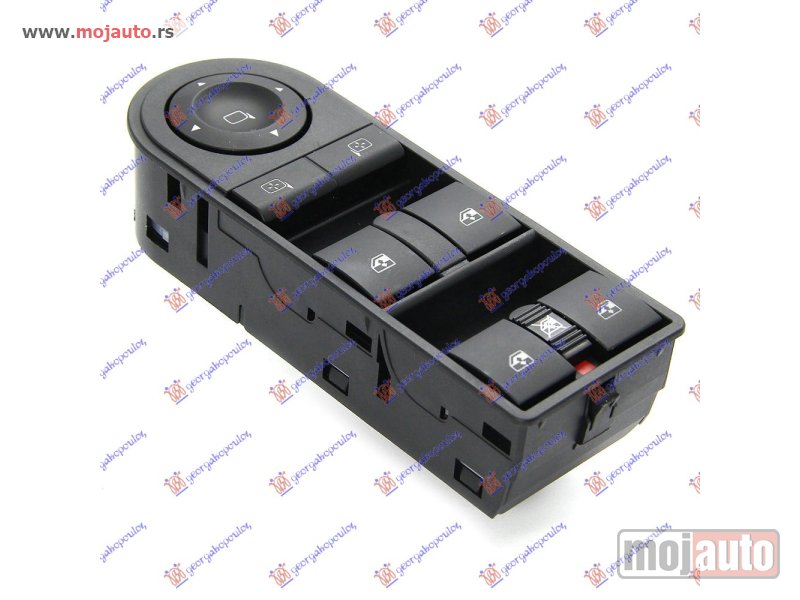 Glavna slika -  PREKIDAC U PREDNJIM VRATIMA (4 TASTERA) (18 PIN) Levo Opel astra h 04-10 -dostupno - MojAuto