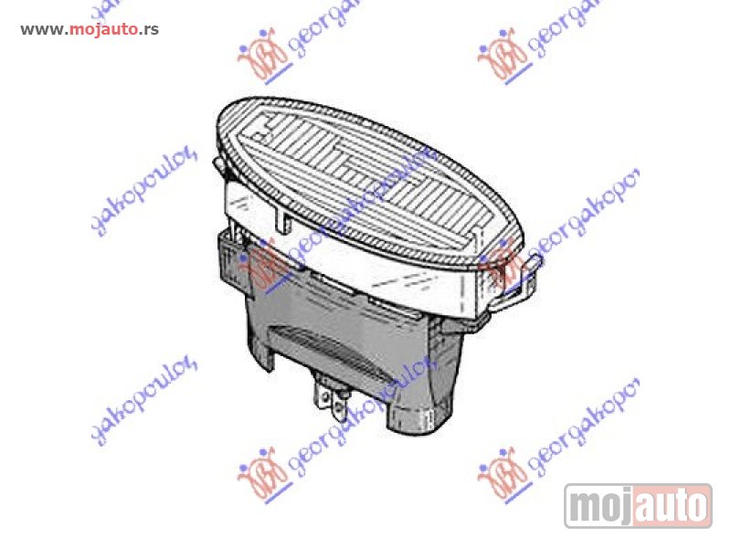Glavna slika -  SVETLO TABLICE Opel astra f 95-98 -dostupno - MojAuto