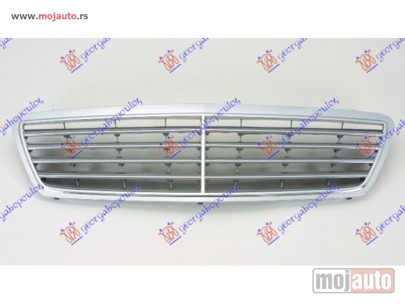 Glavna slika -  PVC MASKA HROM/SIVA (ELEGANCE/AVANTGARDE) Mercedes c class (w203) sdn/s.w. 00-03 -dostupno - MojAuto