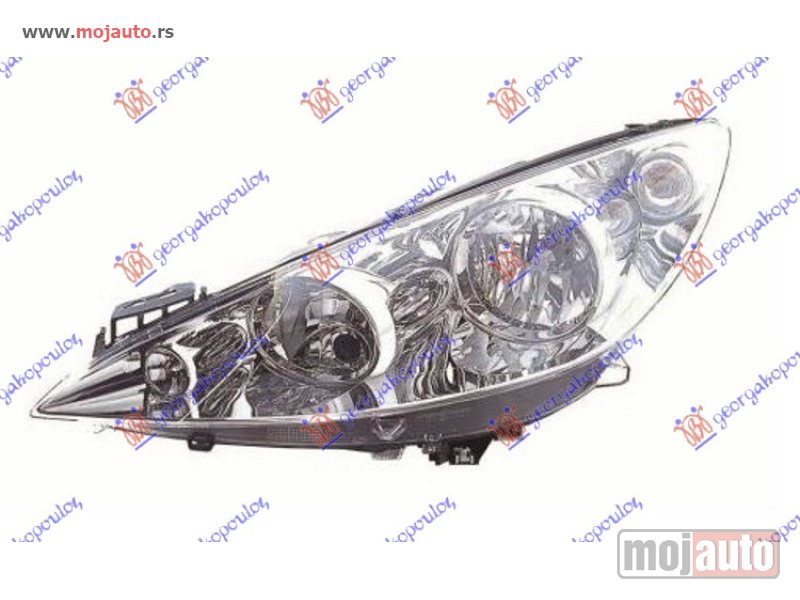 Glavna slika -  FAR ELEKTRICNI SA MOTOROM -2011 (DEPO) Levo Peugeot 308 08-13 -dostupno - MojAuto