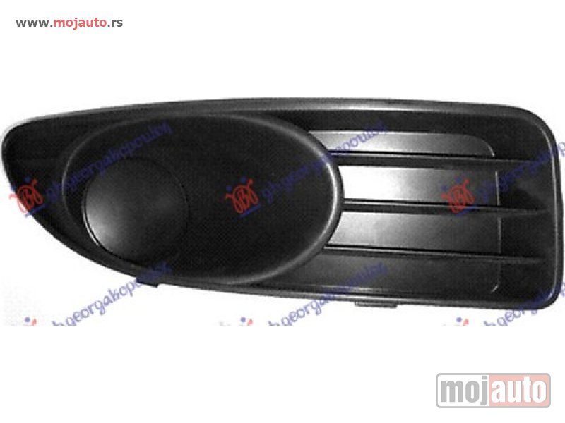 Glavna slika -  RESETKA PREDNJEG BRANIKA CRNA (BEZ MAGLENKE) Desno Fiat linea 07-13 -dostupno - MojAuto
