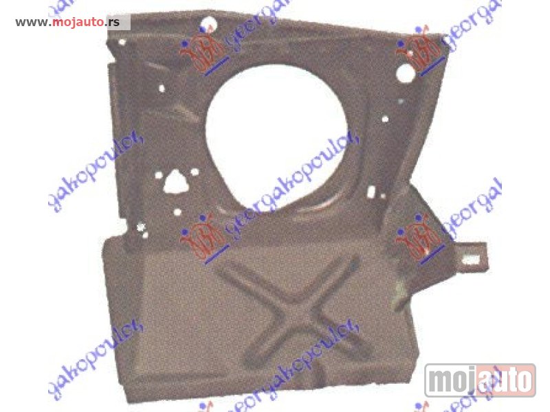 Glavna slika -  OKVIR FARA METALNI Desno Ford transit 87-91 -dostupno - MojAuto