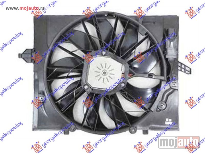 Glavna slika -  VENTILATOR KOMPLET (2.0/2.2/2.5/3.0/4.4 BENZIN) (495mm) (3 PIN) Bmw series 5 (e60/61) 03-10 -dostupno - MojAuto