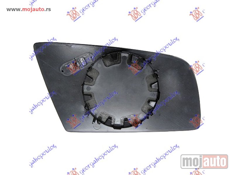 Glavna slika -  STAKLO RETROVIZORA SA GREJACEM PLAVO (ASFERICNO) Levo Bmw series 5 (e60/61) 03-10 -dostupno - MojAuto