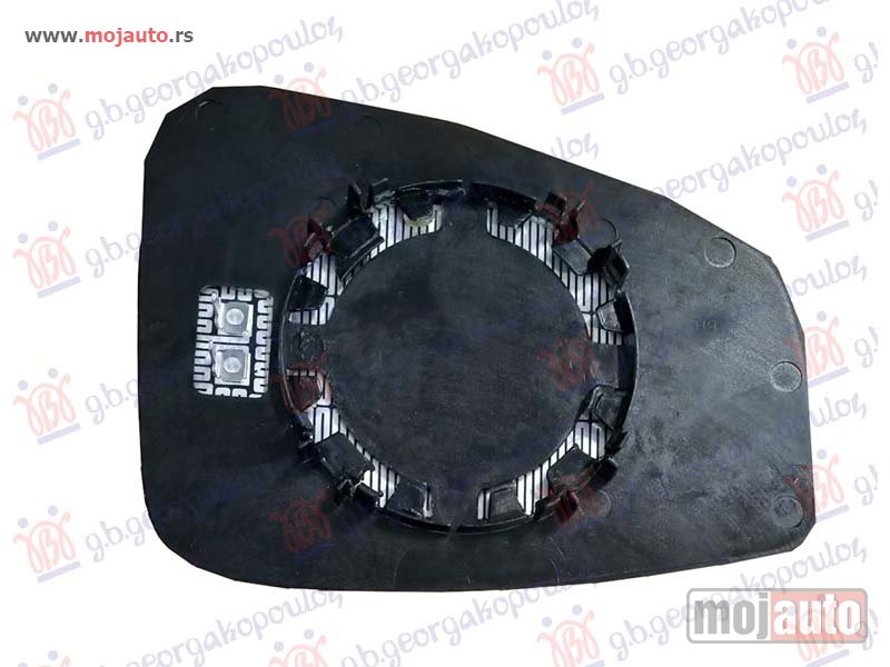 Glavna slika -  STAKLO RETROVIZORA SA GREJACEM (ASFERICNO) Levo Renault megane coupe 08-14 -dostupno - MojAuto