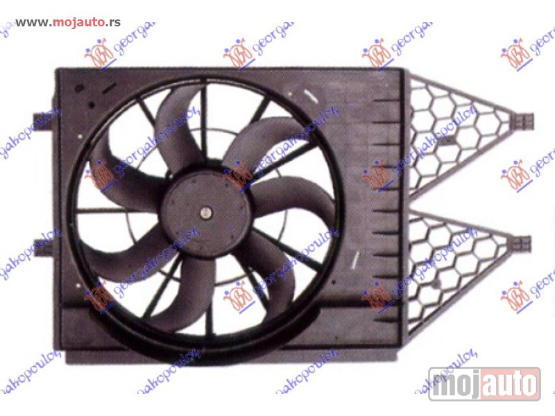 Glavna slika -  VENTILATOR KOMPLET (1.2/1.4TSI - 1.2/1.4/1.6/1.9TDi) Vw polo 09-14 -nedostupno - MojAuto