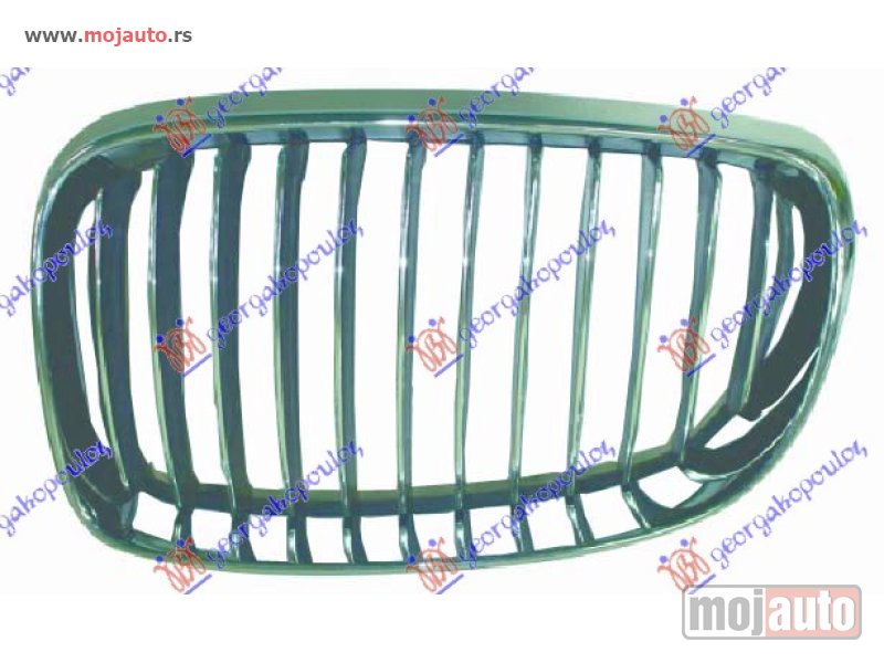 Glavna slika -  PVC MASKA HROM-HROM/CRNA 2007- Levo Bmw series 1 (e81/87) 3/5d 04-11 -dostupno - MojAuto