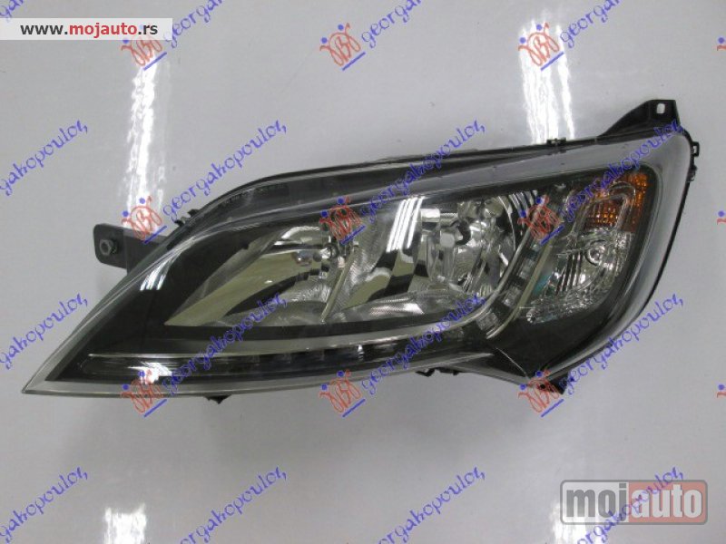 Glavna slika -  FAR ELEKTRICNI CRNI SA LED DNEVNIM SVETLOM (DEPO) Levo Citroen jumper 14- -dostupno - MojAuto