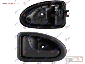 NOVI: delovi  KVAKA PREDNJIH/ZADNJIH UNUTRASNJA CRNA (SA ZASTITNOM SAJLOM) Desno Nissan kubistar 03-09 -dostupno