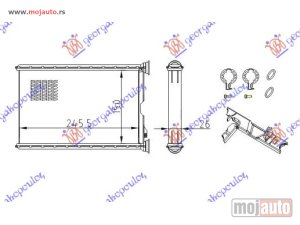 NOVI: delovi  GREJAC KABINE (150x245) (TIP VALEO) Bmw series 3 (e92/93) coupe/cabrio 07-11 -dostupno