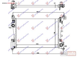 NOVI: delovi  HLADNJAK MOTORA ZA SVE MODELE BENZIN (MAN/AUTO) (+/-AC) (54x37.5) Fiat punto evo 09-12 -dostupno