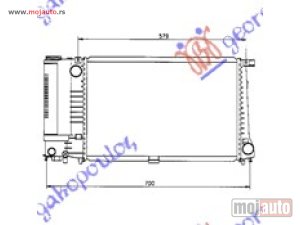 NOVI: delovi  HLADNJAK MOTORA 2.0/2.5 BENZIN 6 CILINDARA (52x33x32) Bmw series 5 (e34) 88-95 -dostupno