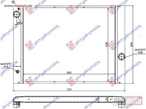 NOVI: delovi  HLADNJAK MOTORA ZA SVE MODELE BENZIN (AUTO) (62x49) (MAHLE PREMIUM LINE) Bmw series 6 (e63/64) coupe/cabrio 04-11 -dostupno