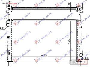 NOVI: delovi  HLADNJAK MOTORA 1.8/2.0 BENZIN (MAN/AUTO) (+AC) (62x40.5) Ford mondeo 00-07 -dostupno