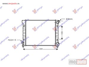 Glavna slika - HLADNJAK MOTORA 1.6 (43x32) Vw golf i 77-83 -dostupno - MojAuto