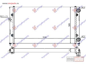 NOVI: delovi  HLADNJAK MOTORA 1.8i 8V (52.5x32) Vw golf iii 92-98 -dostupno