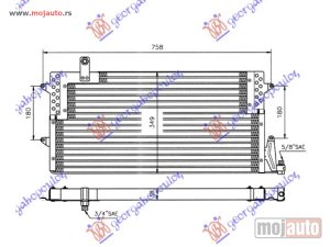 NOVI: delovi  HLADNJAK KLIME (710x349x38) Vw passat 93-96 -dostupno