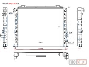 Glavna slika -  HLADNJAK MOTORA 2.0/2.5 (+/-AC) (49x41.5) Alfa romeo alfa 75 85-92 -nedostupno - MojAuto