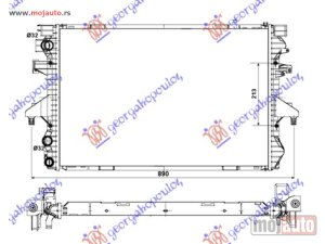 Glavna slika - HLADNJAK MOTORA 2.0/3.2 BENZIN - 1.9 TDi DIZEL (MAN/AUTO) (710x470) (MEHANICKI SPOJ) Vw transporter (t5) 03-10 -nedostupno - MojAuto