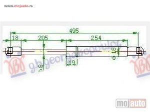 NOVI: delovi  AMORTIZER GEPEK VRATA (495L-420N) Citroen c-crosser 07-12 -dostupno