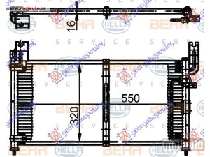Glavna slika - HLADNJAK KLIME 1.3/1.6/1.8 (55x32x2.0) Suzuki baleno sdn 94-98 -nedostupno - MojAuto