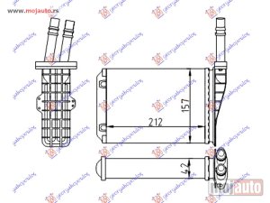 Glavna slika - GREJAC KABINE (210x155x42) 1997- Renault espace 92-03 -dostupno - MojAuto