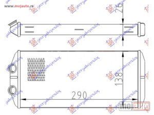 NOVI: delovi  GREJAC KABINE (290x140x26) (TIP DENSO) Citroen c4 picasso 07-14 -dostupno