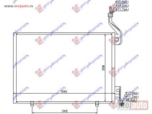 NOVI: delovi  HLADNJAK KLIME 1.6 TDCi DIZEL (500x350x16) Ford fiesta 08-13 -dostupno