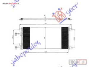 NOVI: delovi  HLADNJAK KLIME 2.8 D-TDi (640x310x16) 2003- Iveco daily 07-11 -dostupno