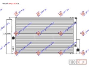 NOVI: delovi  HLADNJAK MOTORA 1.3/1.4/1.6/1.8 BENZIN (AUTOMATSKI) (600x375) Toyota corolla (e 15) sdn 07-11 -dostupno