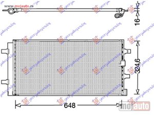 NOVI: delovi  HLADNJAK KLIME BENZIN/DIZEL (650x325x16) Audi a6 14-18 -dostupno